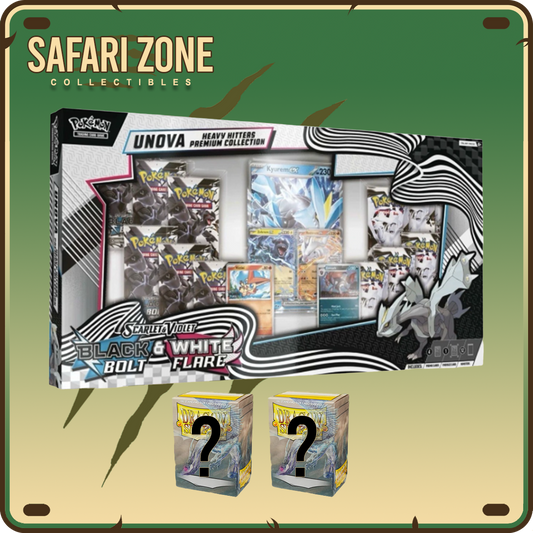 Pokemon TCG: SV10.5 Unova Heavy Hitters Premium Collection & 2 Dragon shields