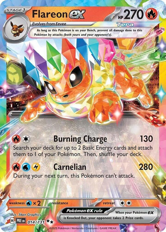 PKMN Singles  - Flareon ex - 014/131
