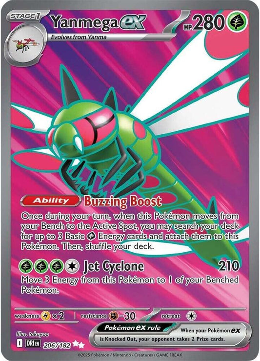 PKMN Singles  - Yanmega ex - 206/182