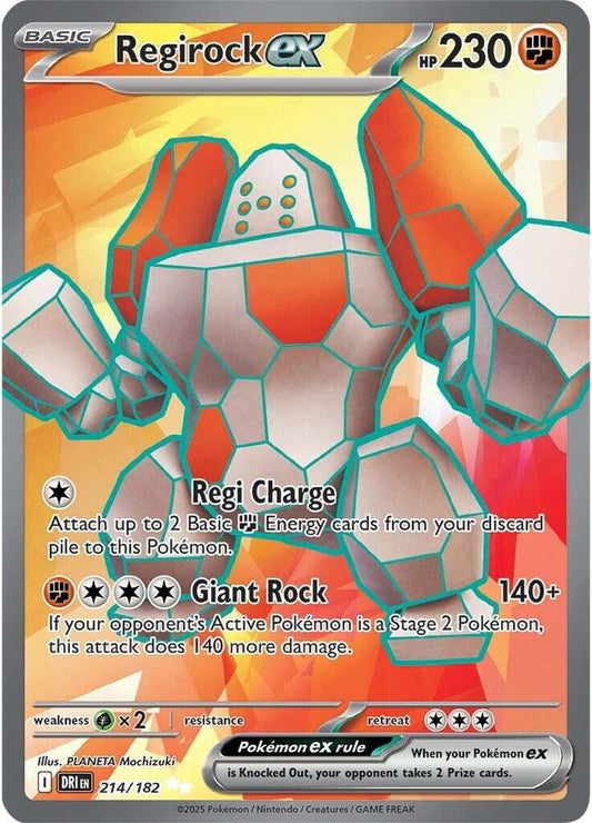 PKMN Singles  - Regirock ex - 214/182