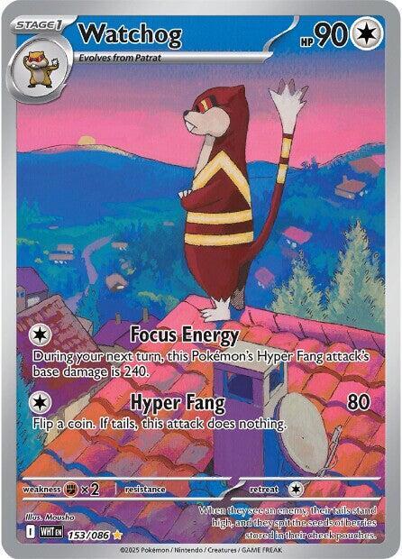 PKMN Singles  - Watchog - 153/086