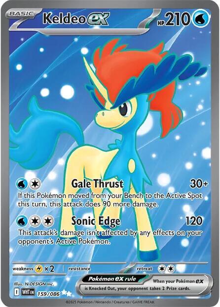 PKMN Singles   - Keldeo ex - 159/086