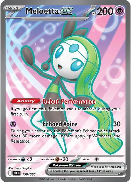 PKMN Singles  - Meloetta ex - 159/086