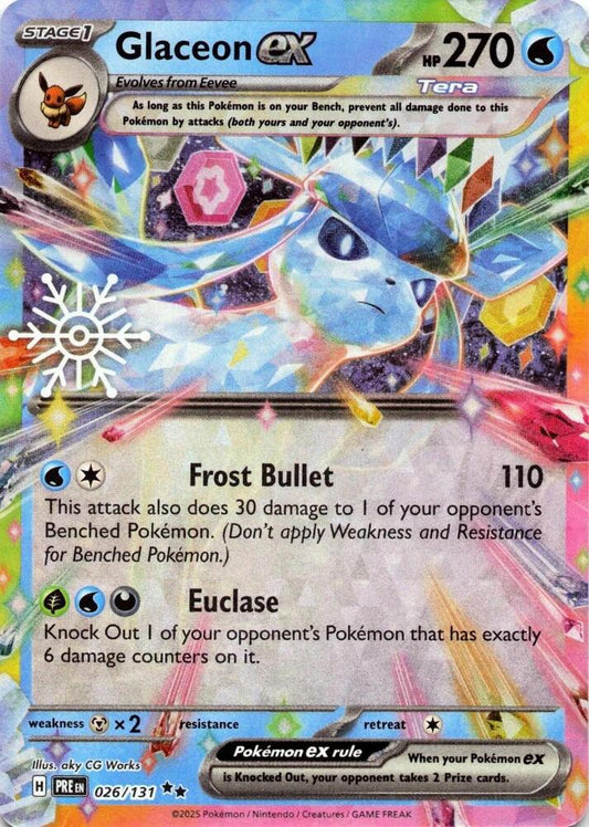 PKMN Singles  - Glaceon ex - 026/131 (Holiday Calendar)