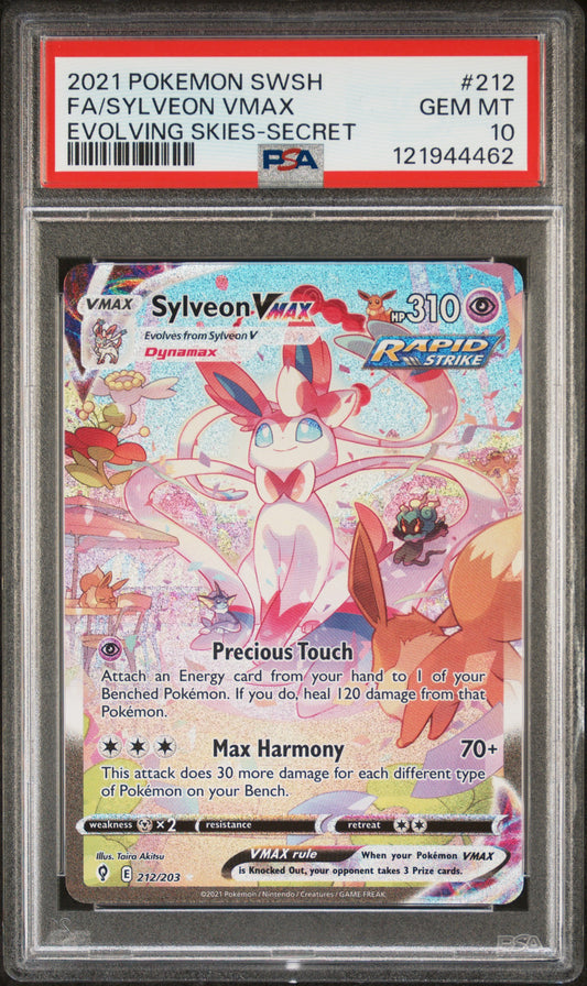 PSA 10 - Sylveon VMAX 212