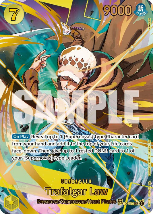 OP Singles - Trafalgar Law - OP10-119 (SP) - Premium Booster - The Best - Vol. 2 (PRB-02)