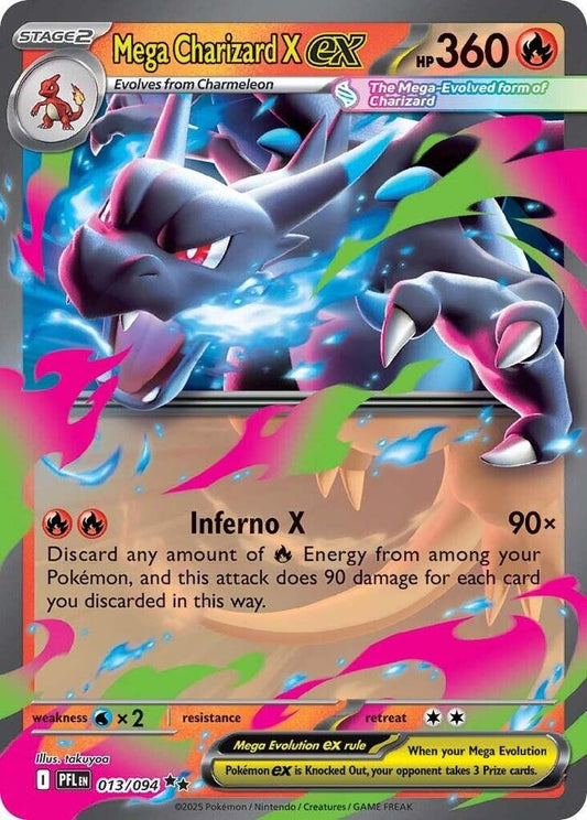 PKMN Singles  - Mega Charizard X ex - 013/094