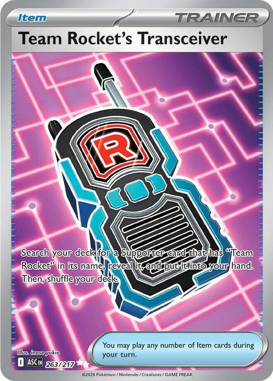PKMN Singles  - Team Rocket's Transceiver - 263/217