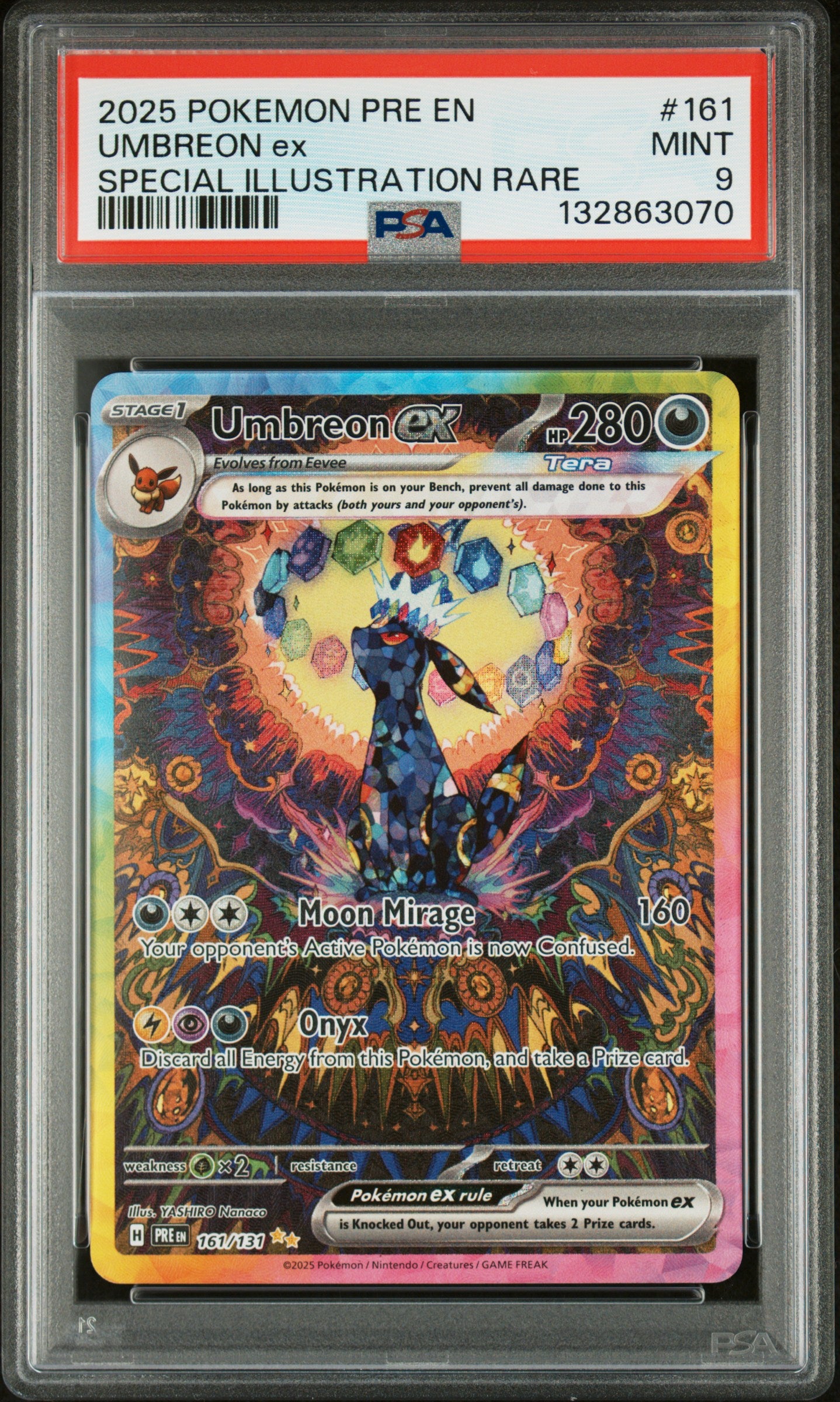 Umbreon Ex - 161 PSA 9