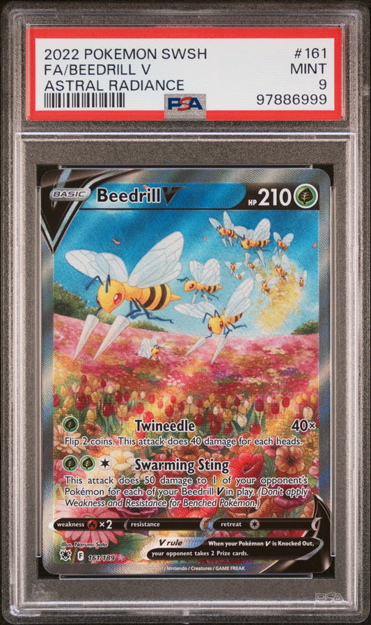 PSA 9 - Beedrill V Alt Art - 161/189