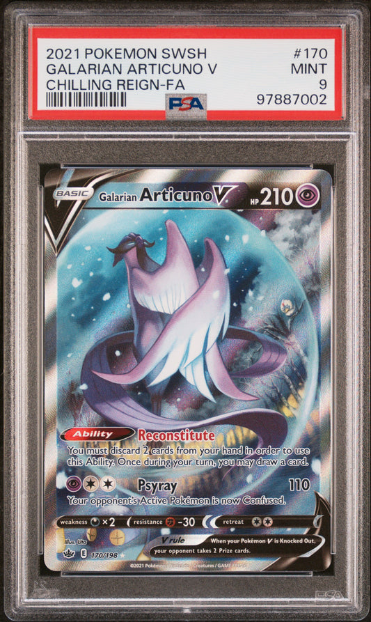 PSA 9 - Articuno V Alt Art - 170/198