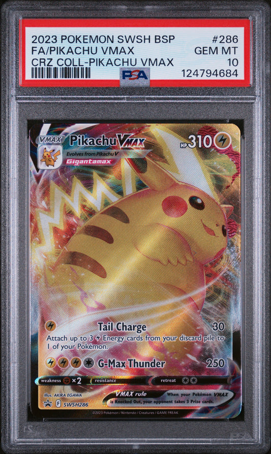 Pikachu Vmax - 286 PSA 10