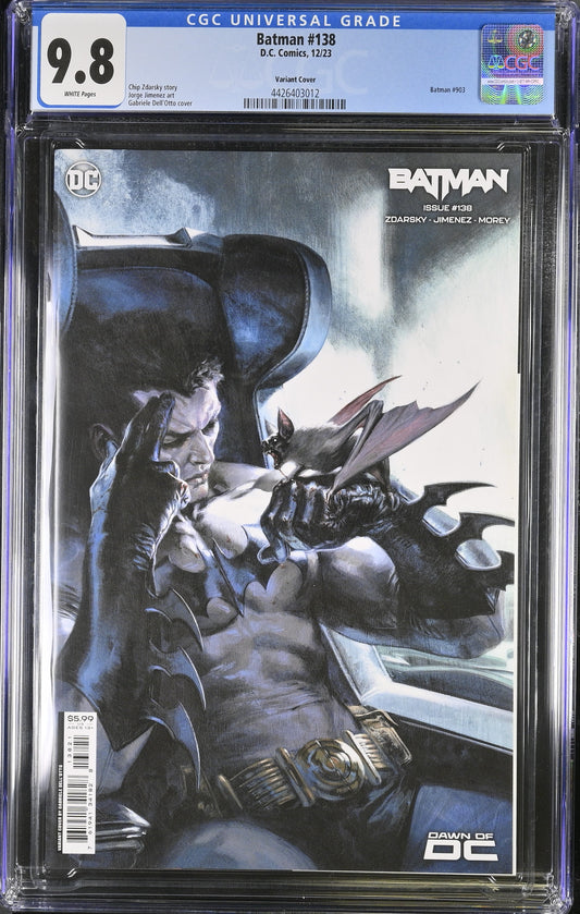 CGC Graded Comics: 9.8 Batman #138 Variant Cover