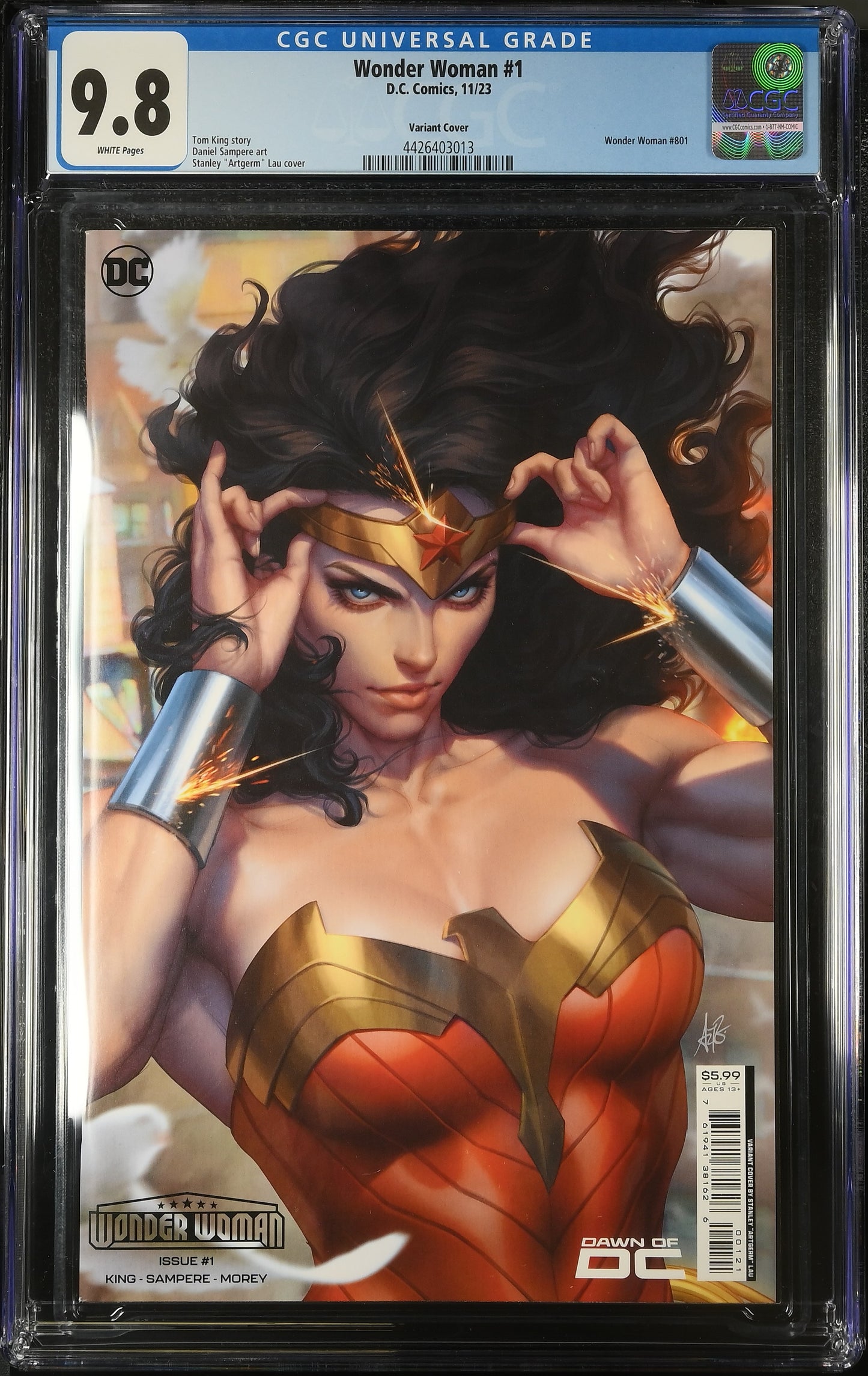 CGC Graded Comics: 9.8 Wonder Woman #1 Variant Cover