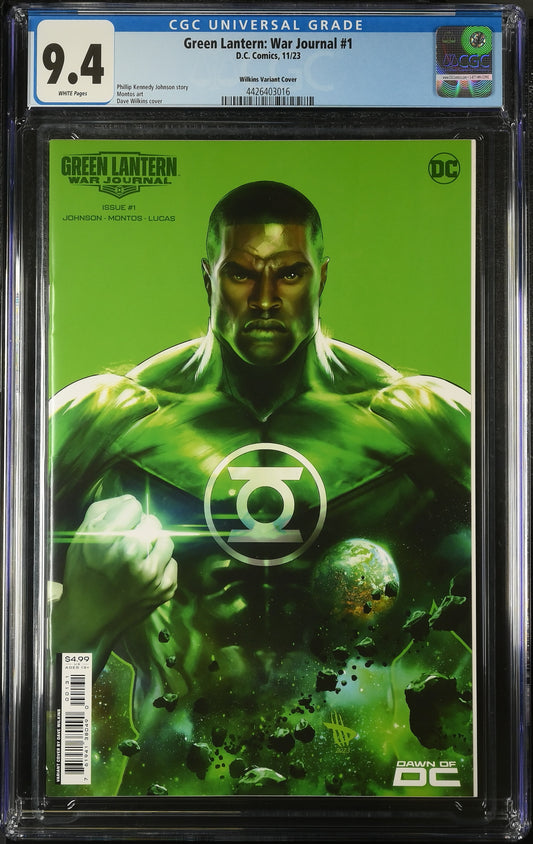 CGC Graded Comics: 9.4 Green Lantern: War Journal #1 Wilkins Variant