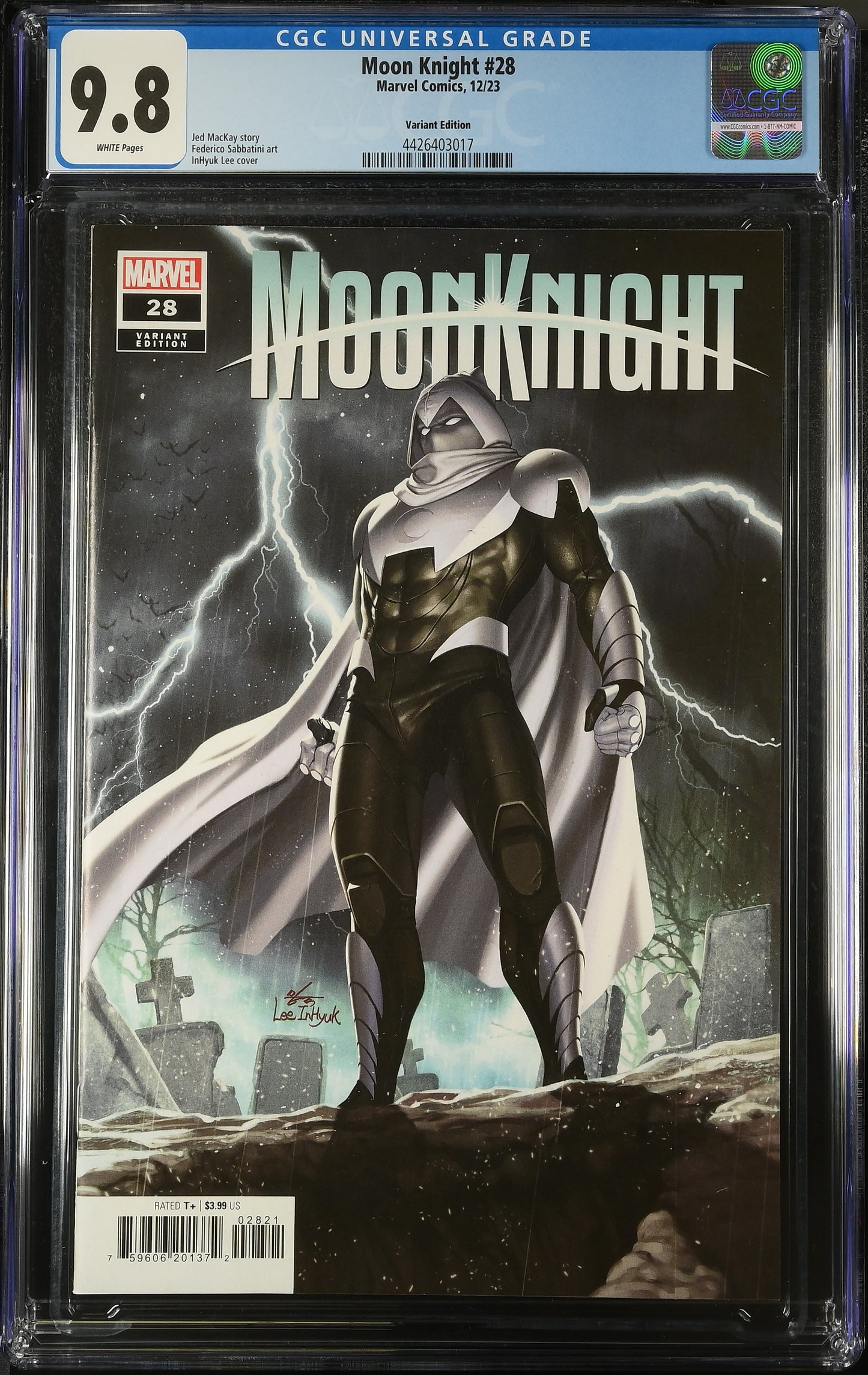 CGC Graded Comics: 9.8 Moon Knight #28 Variant Cover