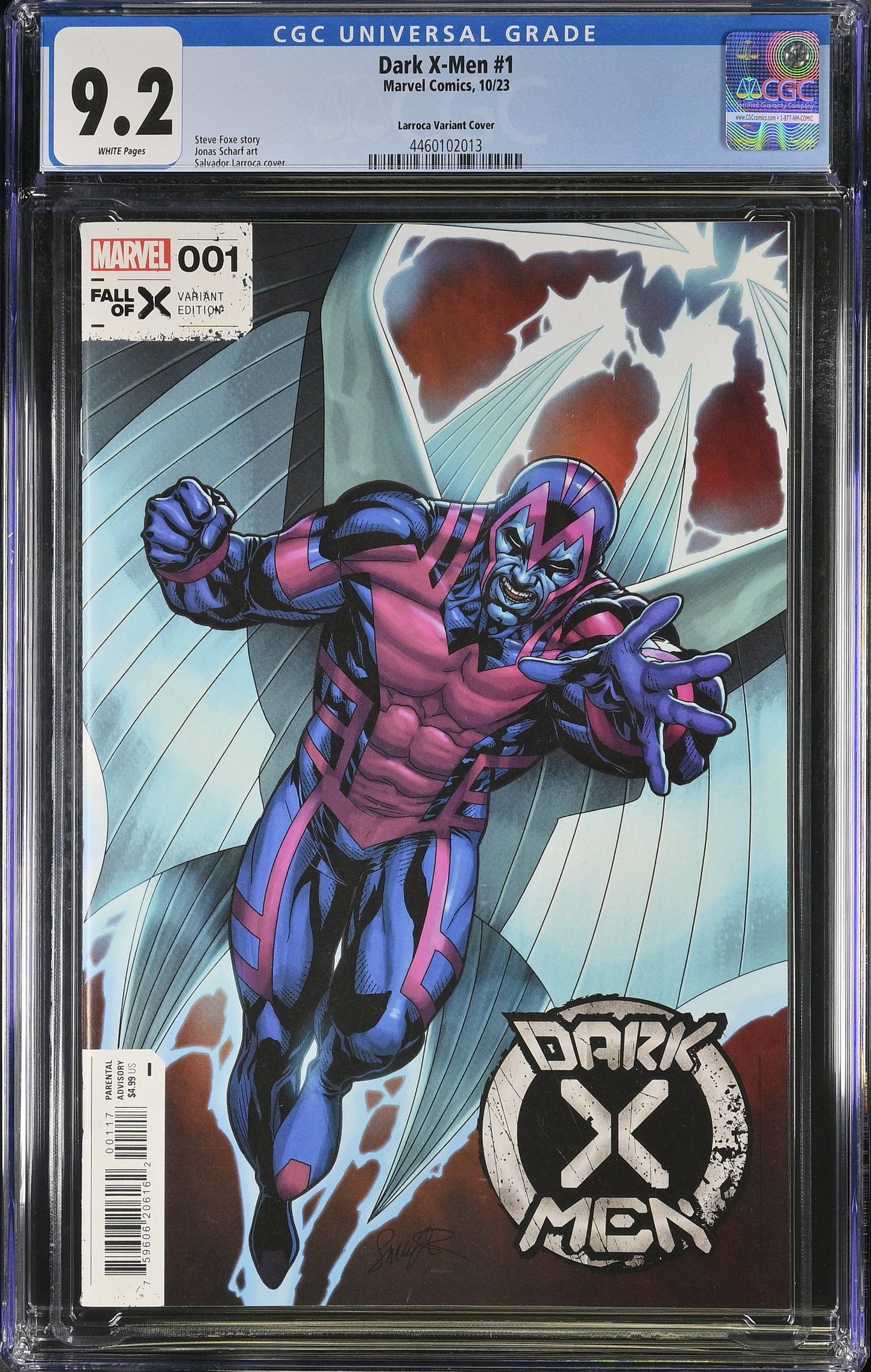 CGC Graded Comics: 9.2 Dark X-Men #1 Larroca Variant Cover