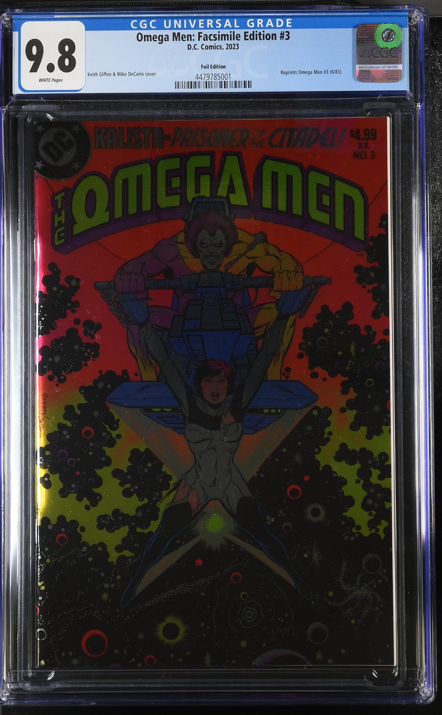 CGC Graded Comics: 9.8 Omega Men: Facsimile Edition #3 - Foil Edition