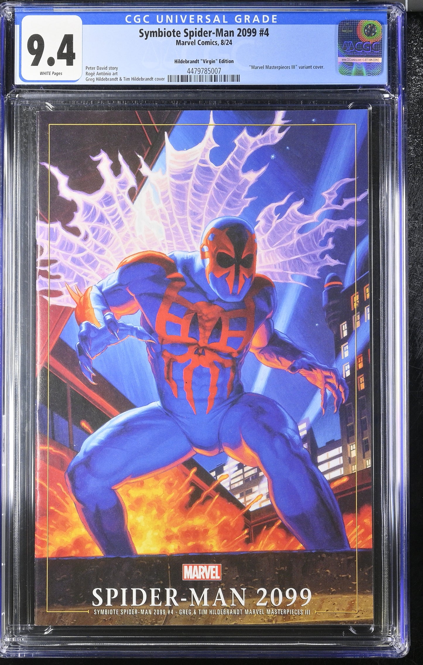 CGC Graded Comics: 9.4 Symbiote Spider-Man 2099 #4 - Hilderbranbt Virgin Edition