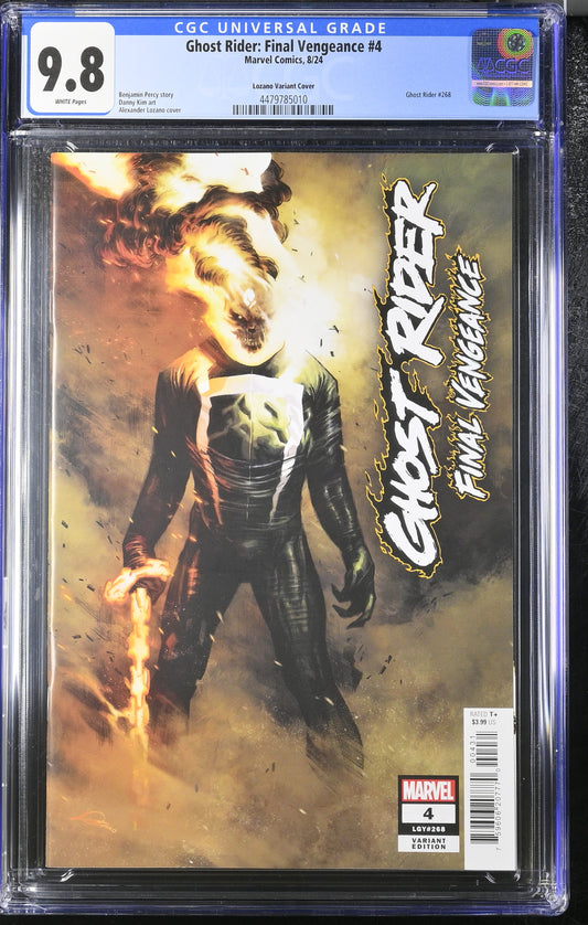 CGC Graded Comics: 9.8  Ghost Rider - Final Vengeance #4 Lozano Variant Cover