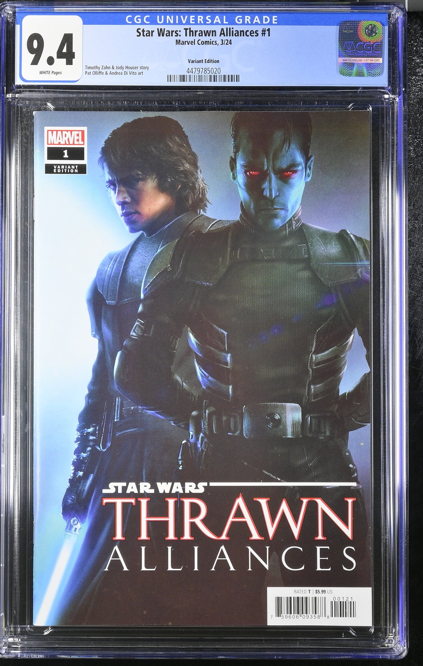 CGC Graded Comics: 9.4 Star Wars: Thrawn Alliances #1 - Variant Edition