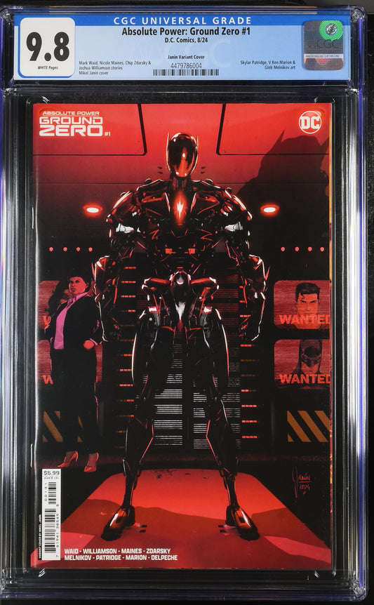 CGC Graded Comics: 9.8 Absolute Power Ground Zero #1 Janin Variant Cover