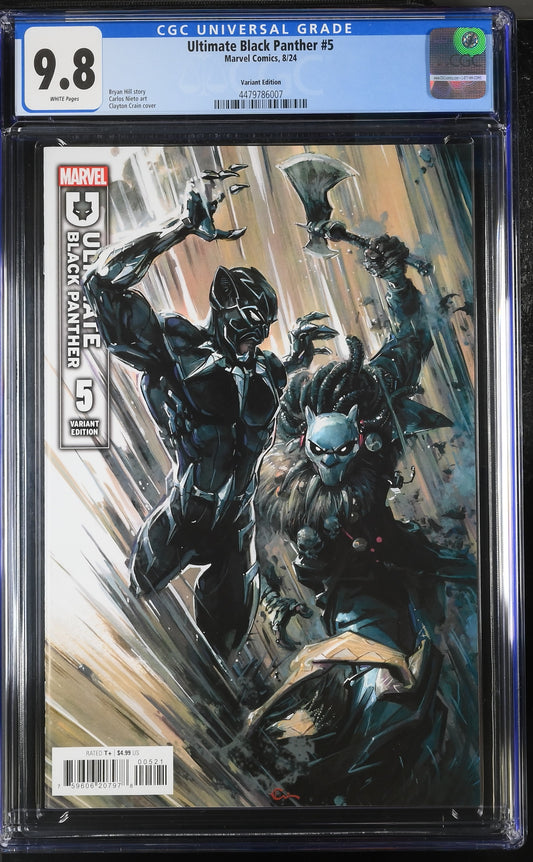 CGC Graded Comics: 9.8 Ultimate Black Panther #5 - Variant Edition