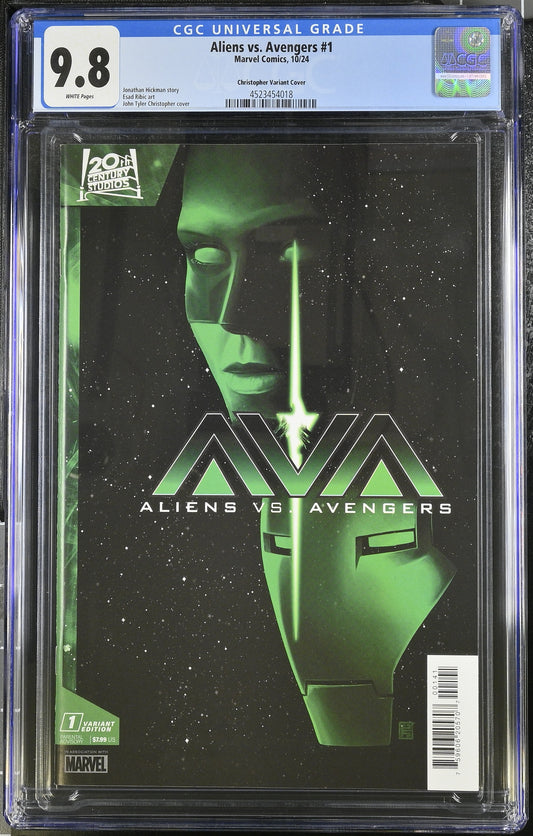 CGC Graded Comics: 9.8 Aliens vs. Avengers - John Tyler Christopher cover