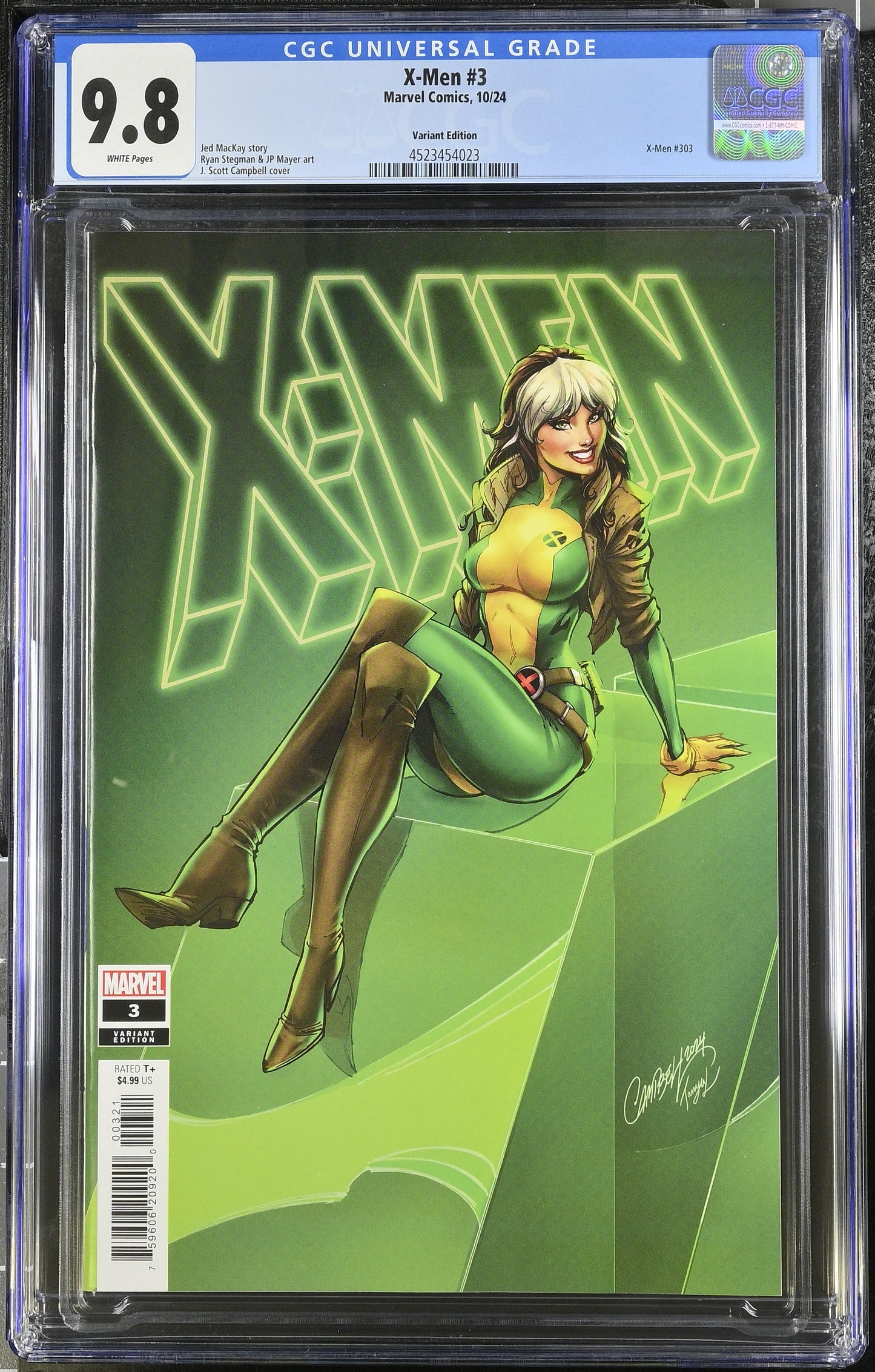 CGC Graded Comics: 9.8 X-Men - 2024 - J. Scott Campbell cover