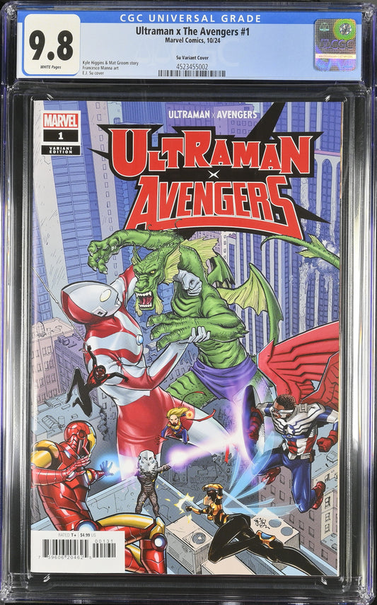 CGC Graded Comics: 9.8 Ultraman x The Avengers - E.J. Su cover