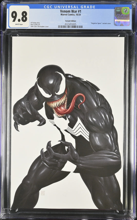 CGC Graded Comics: 9.8 Venom War - Negative Space Cover