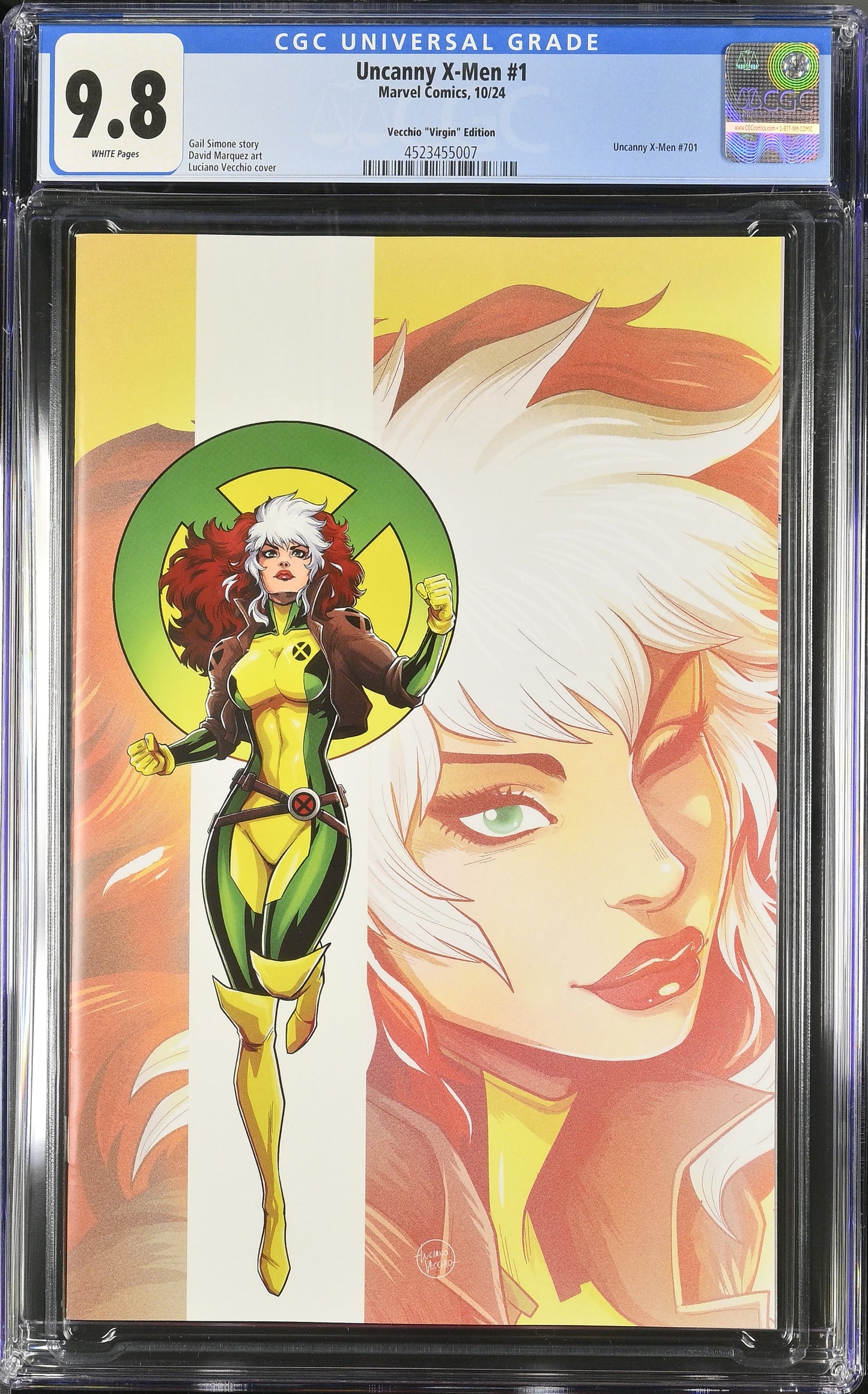 CGC Graded Comics: 9.8 Uncanny X-Men - Vecchio "Virgin" Edition