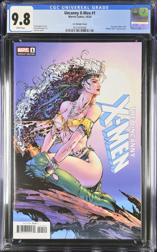 CGC Graded Comics: 9.8 Uncanny X-Men - "Hidden Gem" variant cover