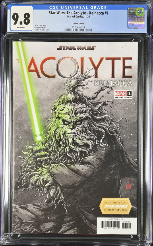 CGC Graded Comics: 9.8 Star Wars: The Acolyte - Kelnacca - Takashi Okazaki cover