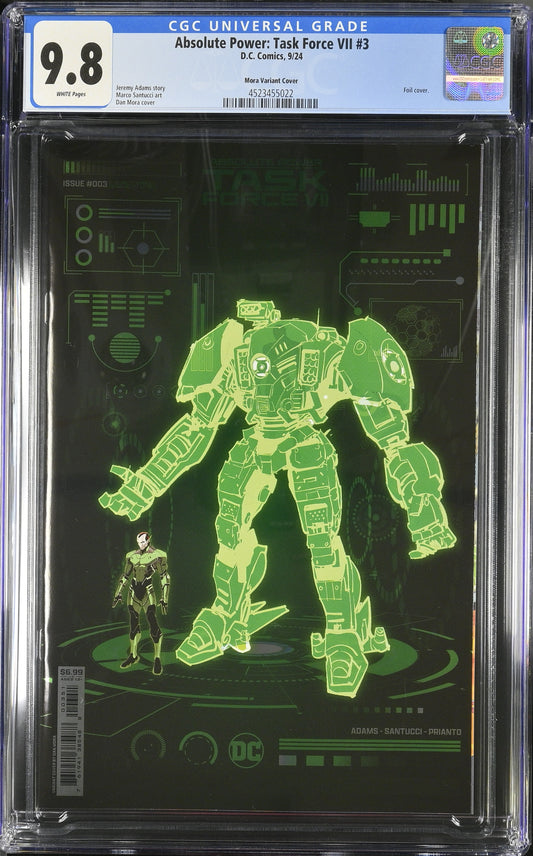 CGC Graded Comics: 9.8 Absolute Power: Task Force VII - Dan Mora Foil cover