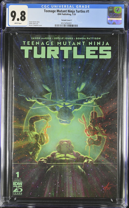 CGC Graded Comics: 9.8 Teenage Mutant Ninja Turtles - Aaron Campbell cover