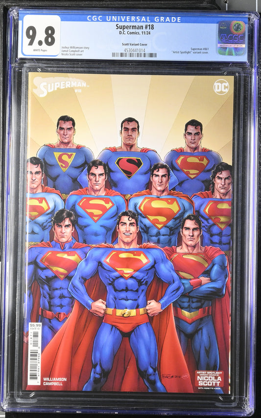 CGC Graded Comics: 9.8 Superman Scott Variant Cover