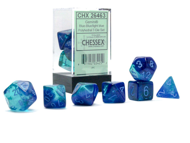 Chessex Dice: 7-Die Sets (Various Colors)