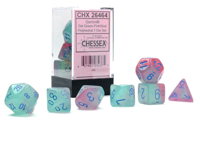 Chessex Dice: 7-Die Sets (Various Colors)