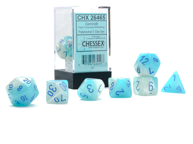 Chessex Dice: 7-Die Sets (Various Colors)