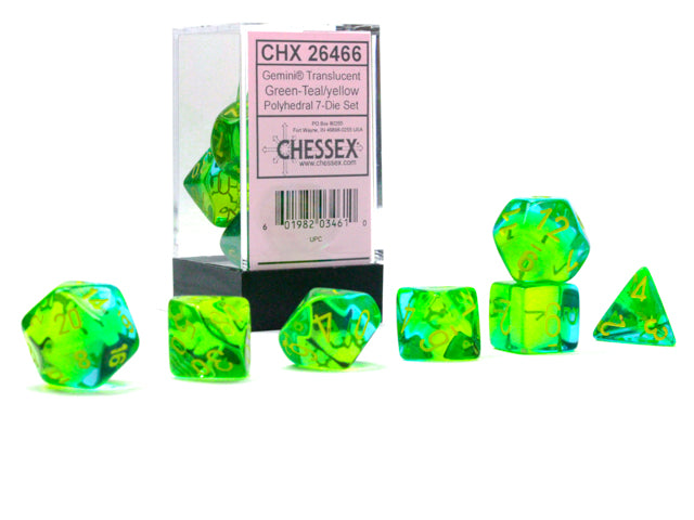 Chessex Dice: 7-Die Sets (Various Colors)