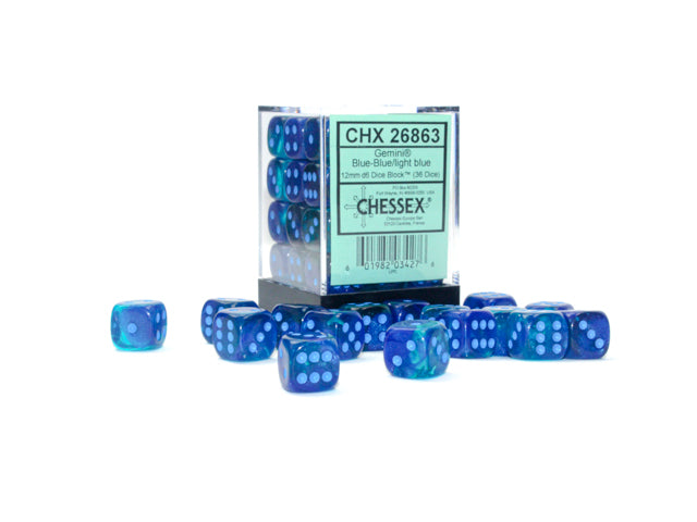 Chessex Dice:  12mm Dice Blocks (36 dice)