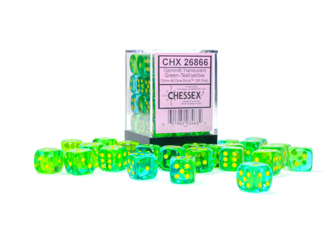 Chessex Dice:  12mm Dice Blocks (36 dice)