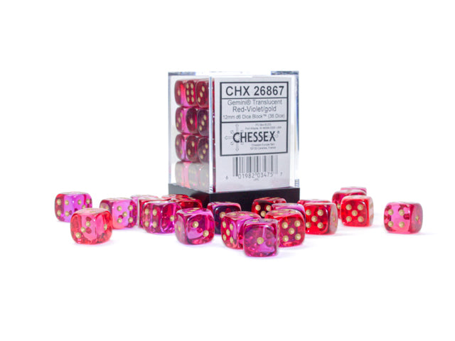 Chessex Dice:  12mm Dice Blocks (36 dice)