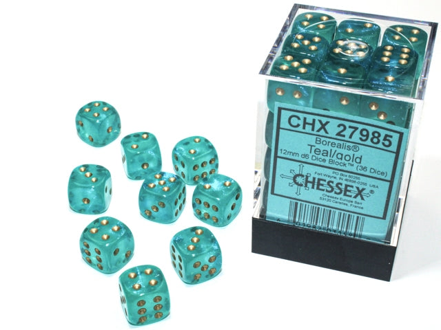 Chessex Dice:  12mm Dice Blocks (36 dice)