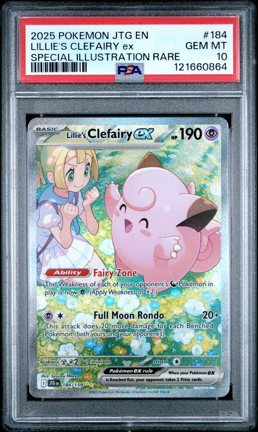 PSA 10 - Lillie's Clefairy ex 184/159