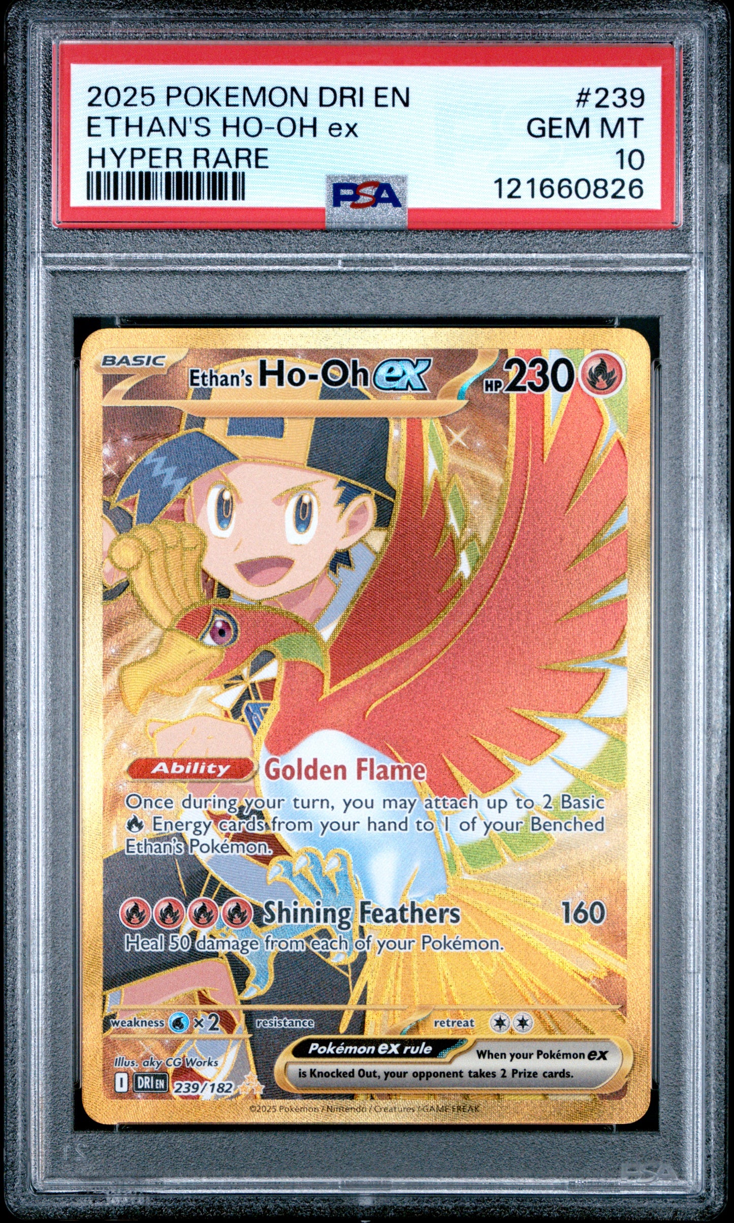 PSA 10 - Ethan's Ho-Oh ex 239/182