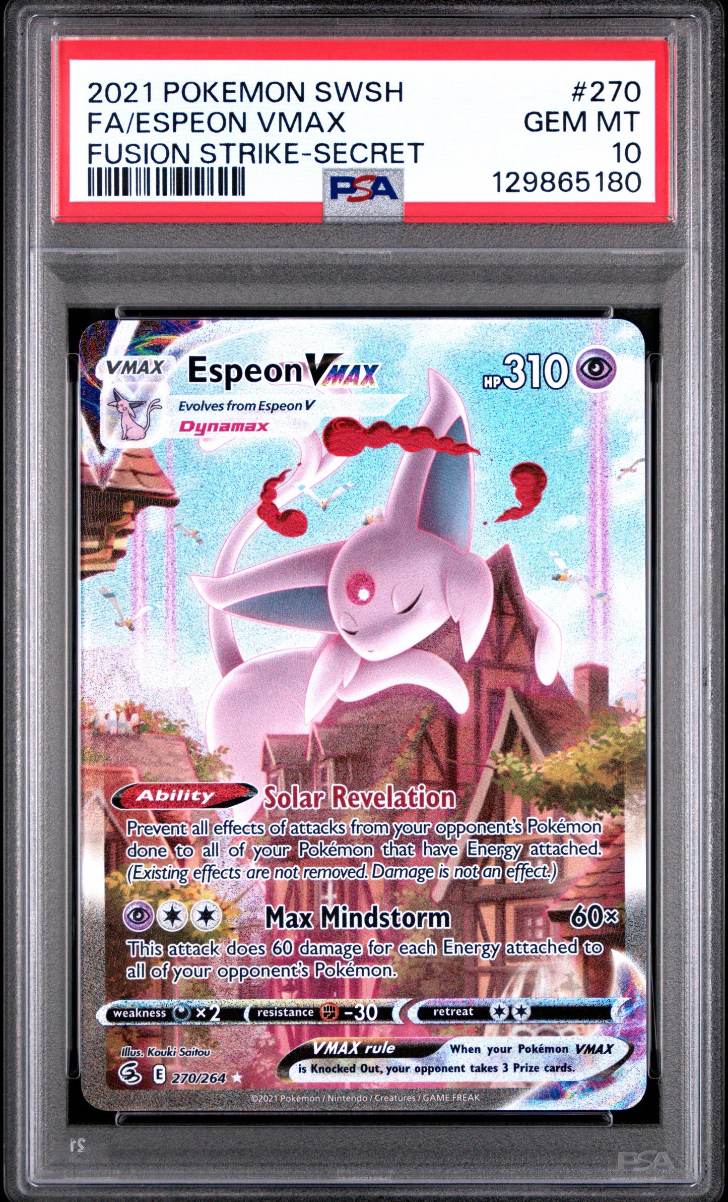 PSA 10 - Espeon VMAX - 270/264