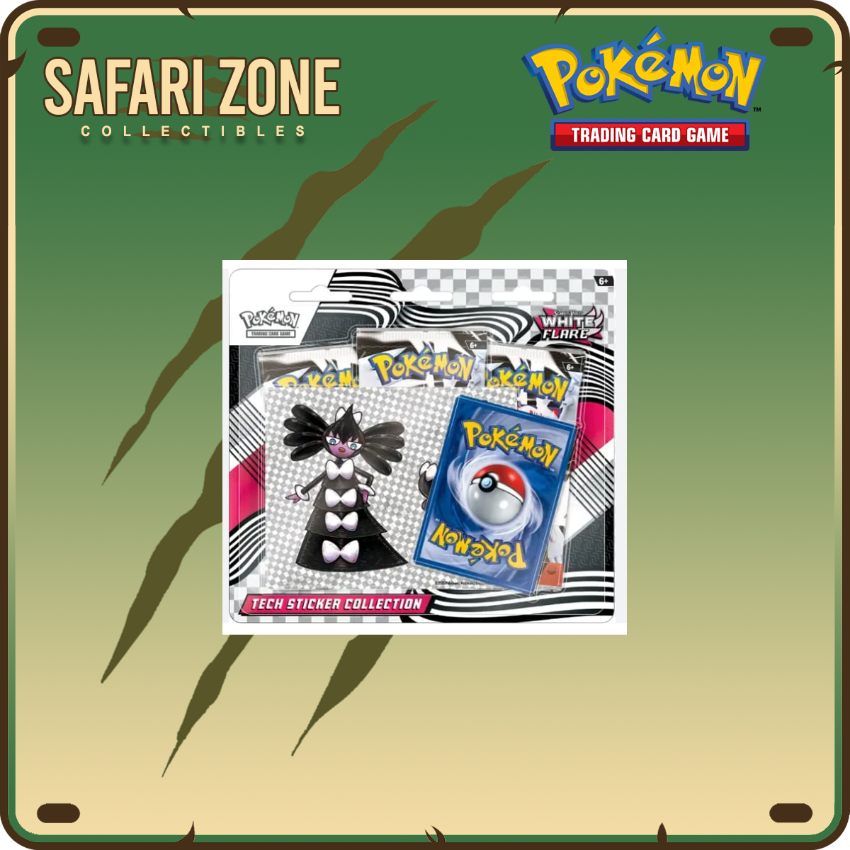 Pokemon: SV10.5 White Flare 3- Pack Tech Blister