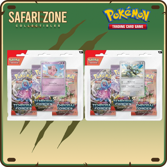 Pokemon: SV05 Temporal Forces 3 Pack Blister Set